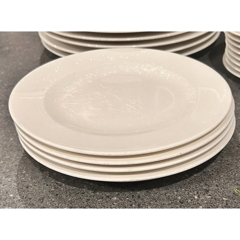 Villeroy & Boch porcelain‎ White  SALAD Plates  #1748 set of 2